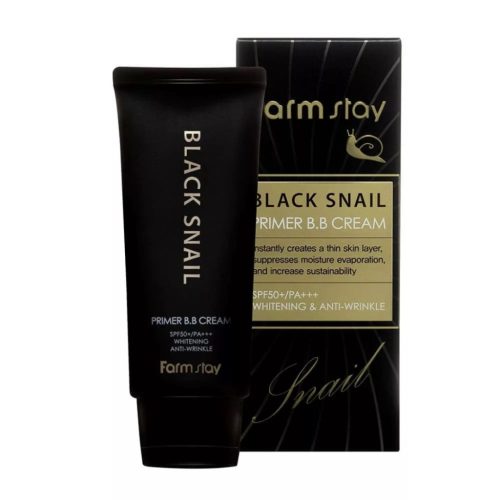 Örgedésgátló primer BB krém fekete csiga kivonattal SPF50+ PA+++ 50 g - Black Snail FarmStay