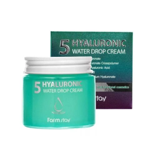 Hidratáló arckrém 5 féle hialuronsavval 80 ml - Hyaluronic5 water drop FarmStay